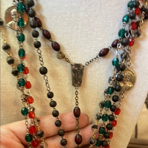 Several  Beaded Cross Rosary Necklaces - Picture 6 of 9